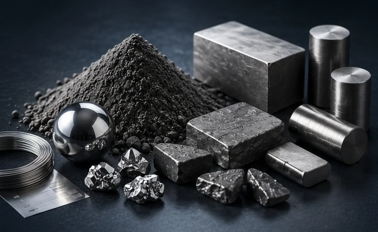 Tantal Metalle — Barren, Pulver, Späne, Komponenten und industrielle Formen